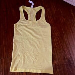 Lululemon Highlighter Yellow Swiftly Racerback Tank Top Size 2